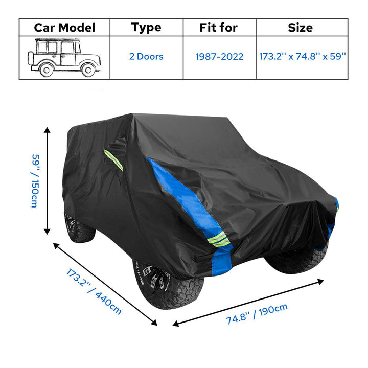 Avecrew All-Weather Car Cover for Wrangler and Sedan - @UTOS