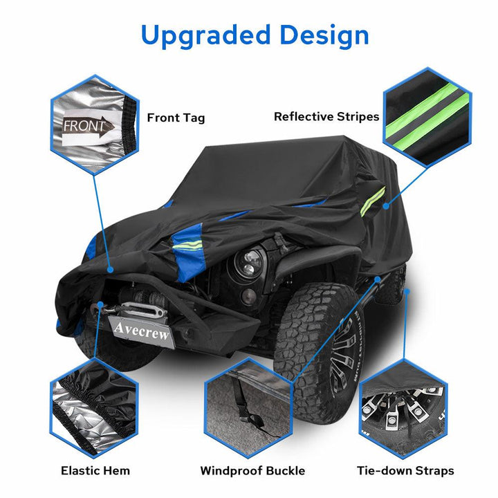 Avecrew All-Weather Car Cover for Wrangler and Sedan - @UTOS