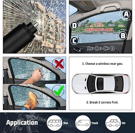 Car Safety Hammer Emergency Escape Tool - @UTOS