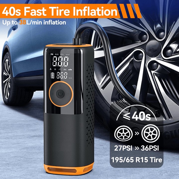 @UTOS 3X Fast Tire Inflator Portable Air Compressor, 150PSI High-Speed Tire Inflator - @UTOS